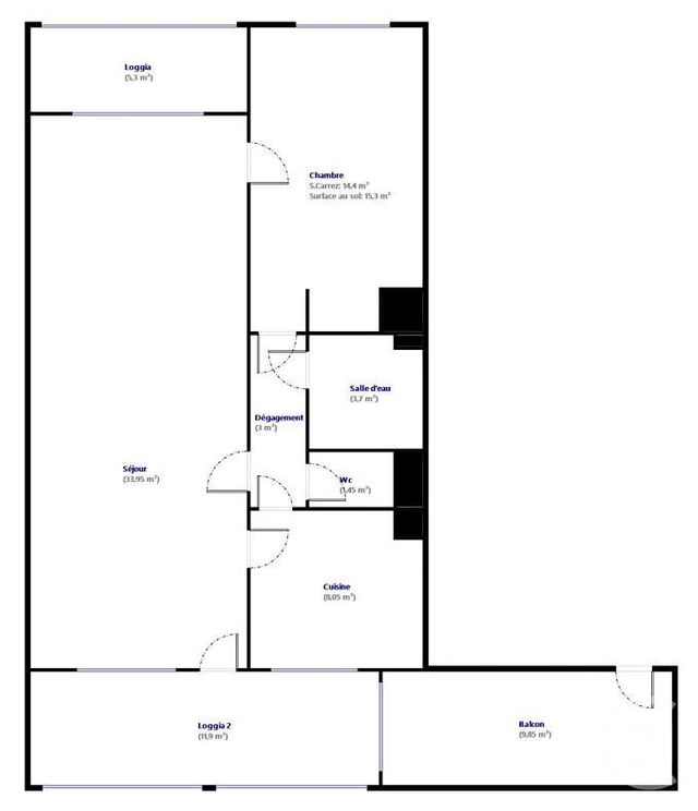 Appartement F2 à vendre - 2 pièces - 82.0 m2 - VILLEFRANCHE SUR MER - 06 - PROVENCE-ALPES-COTE-D-AZUR - Century 21 Lafage Transactions