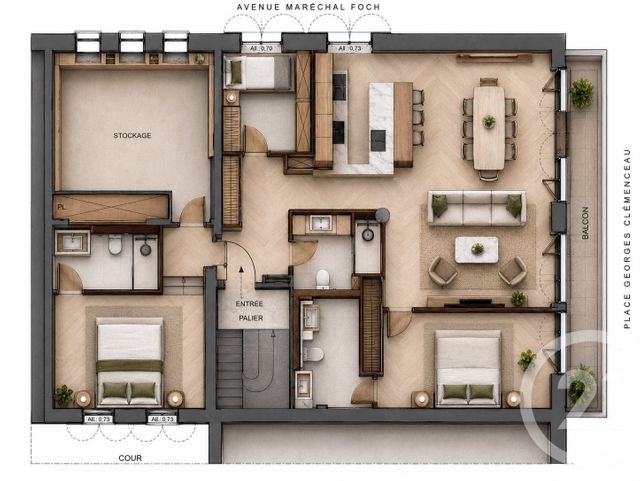 Appartement F4 à vendre BEAULIEU SUR MER