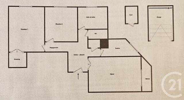 Appartement F3 à vendre - 3 pièces - 70.98 m2 - NICE - 06 - PROVENCE-ALPES-COTE-D-AZUR - Century 21 Lafage Transactions